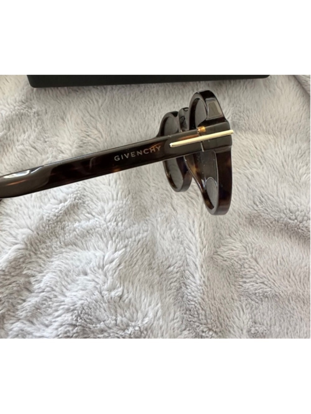 Women's Givenchy Luxury Round Sunglasses One Size Black Brown tortoiseshell - Picture 7 of 9